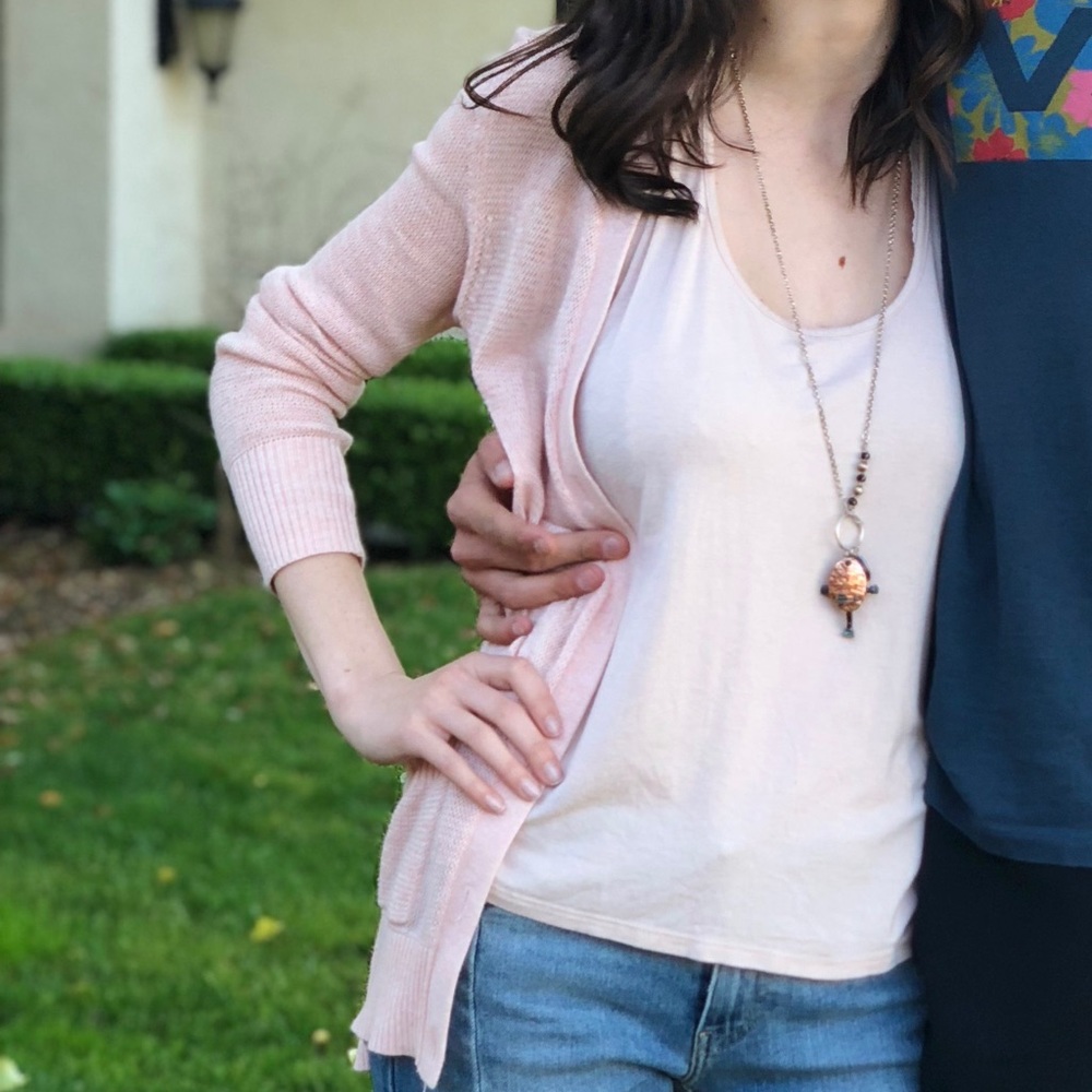 Light pink cardigan